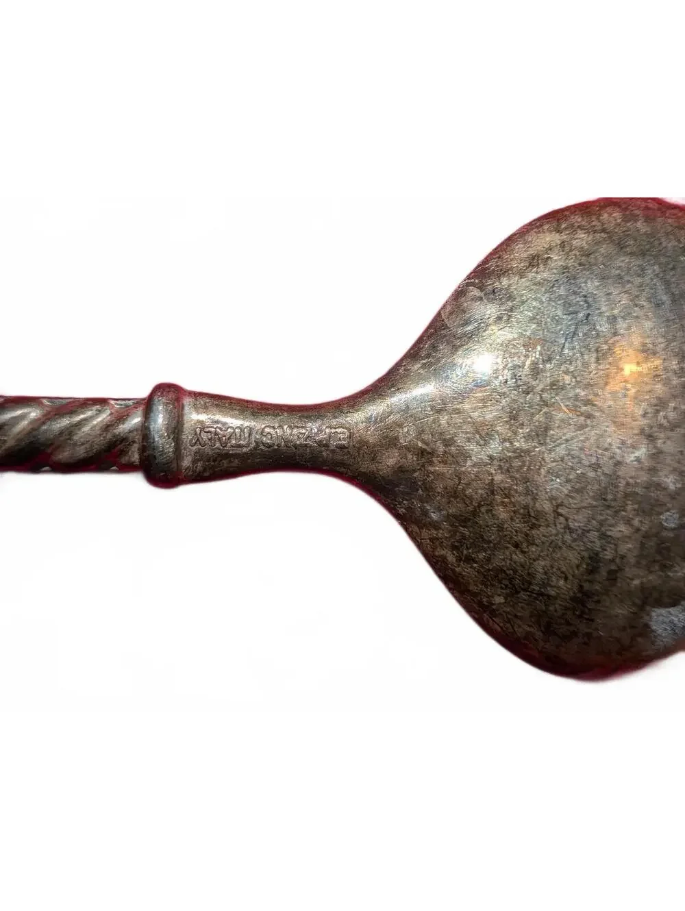 Vintage Italian Twisted Handle Spoon